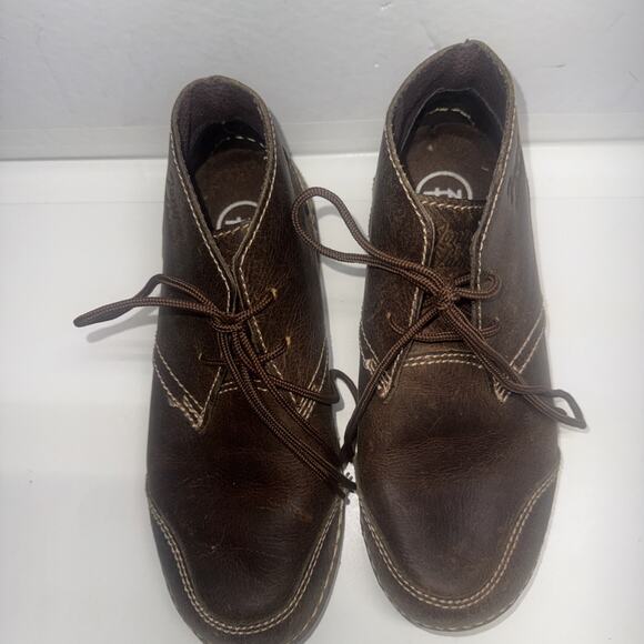 Tony Lama Chukka Mens 7 D Ankle Boots Distressed Brown Leather Shoes RR3016 main image 5